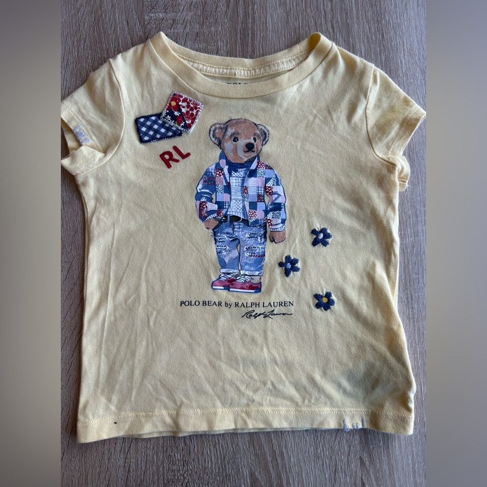 Polo by Ralph Lauren Kids Yellow Bear Tee